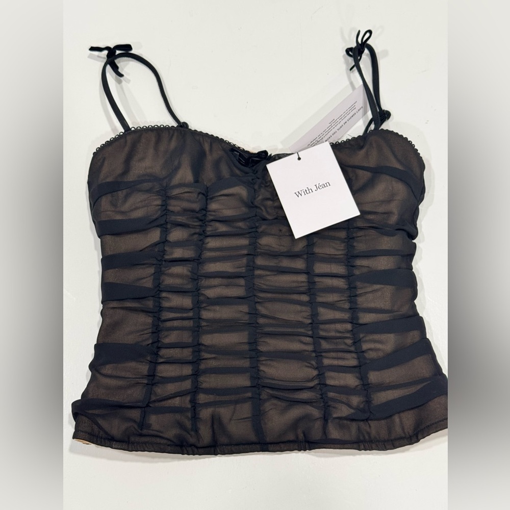 With Jean Irinie Top in Black Small